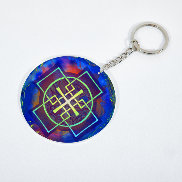 Swedenborg Cross keychain